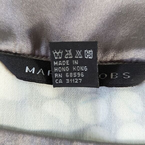 Marc Jacobs Dress 4 Silk Mod Gossip Girl Sequins Y2K 90s Whimsical Quirky Cute - Picture 10 of 10